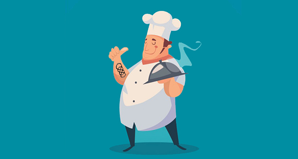 vector de chef