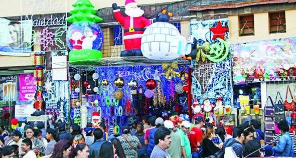 venta de artículos navideños
